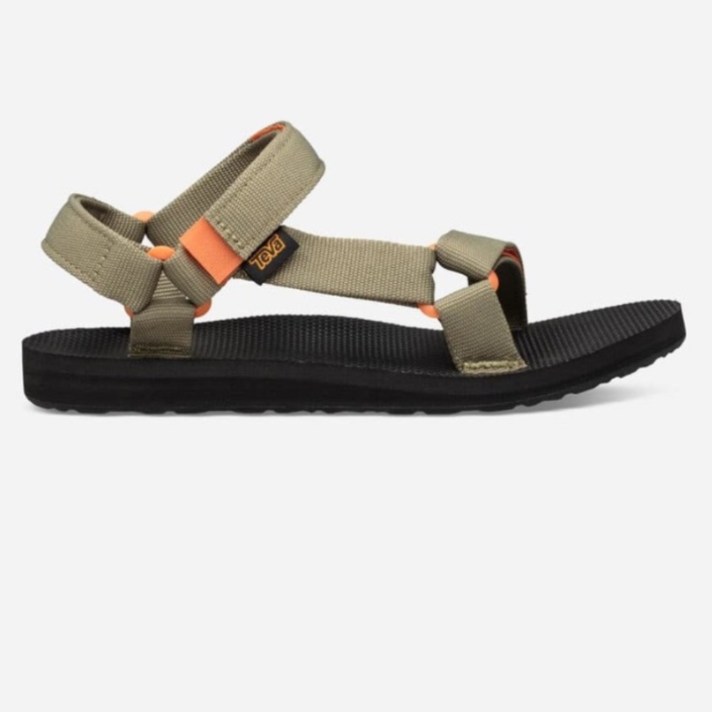 Teva The Original Universal Sandal in Burnt Olive / Jaffe Orange size 7